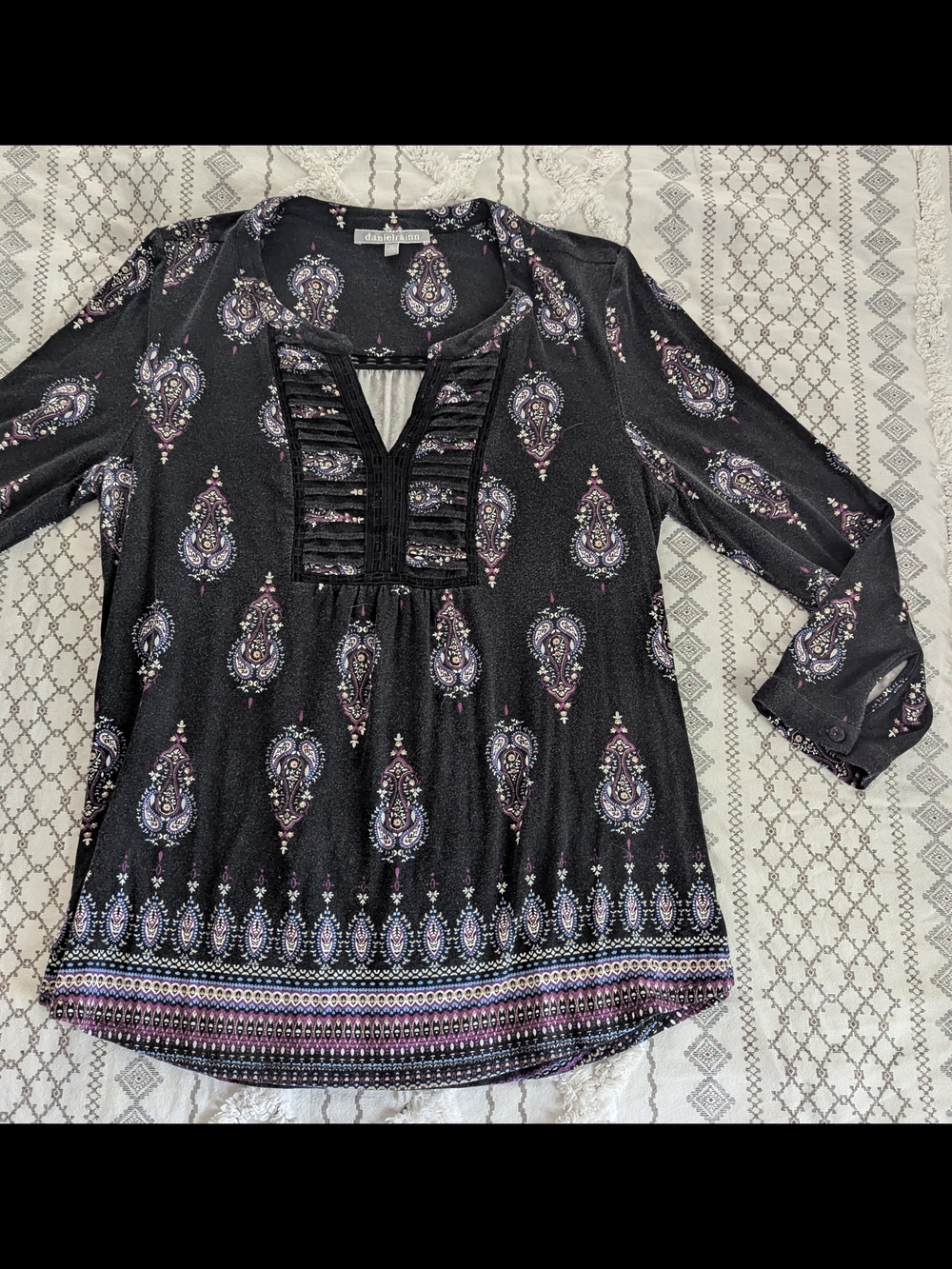 DanielRainn Boho Paisley Tunic Top